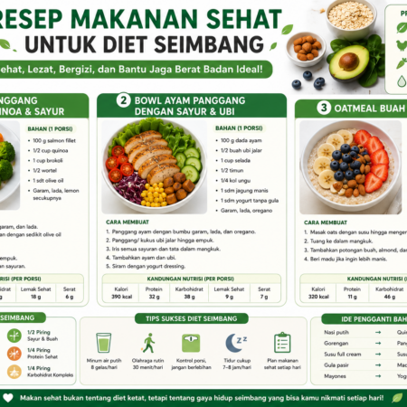 Resep Makanan Sehat untuk Diet Seimbang